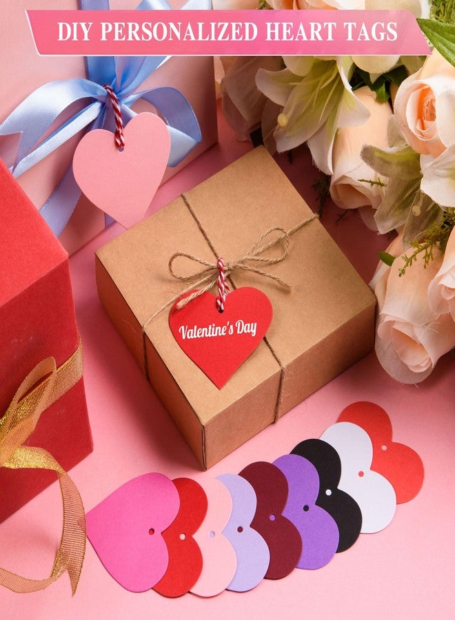 FOBSME 360 Pcs Valentine's Day Heart Tags Paper Heart Shape Cutouts Assorted Color Paper Hearts Valentine Heart Confetti Labels with 65.62 Rope for Valentine's Day Birthday Wedding Party Decorations,9 Colors - Image 5